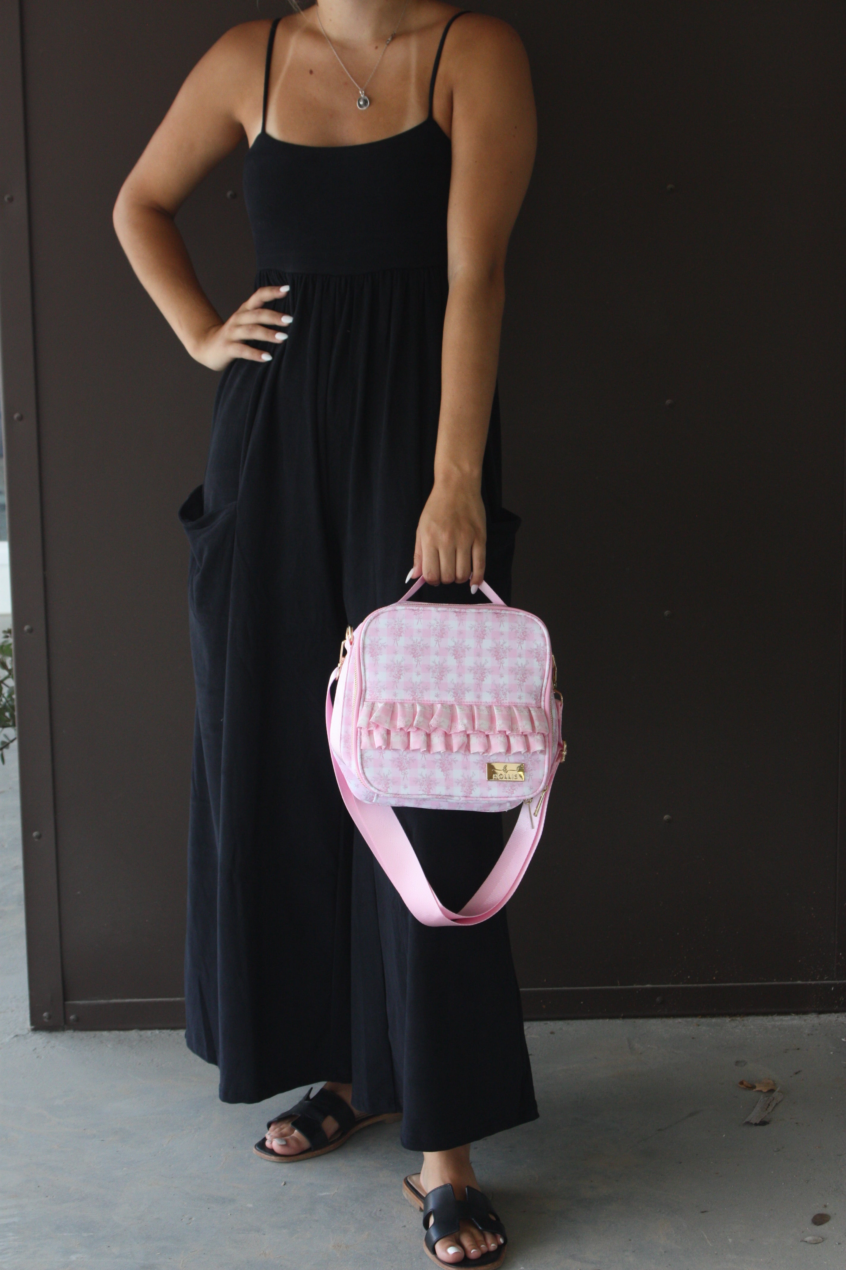 Pink Floral Lunch Box