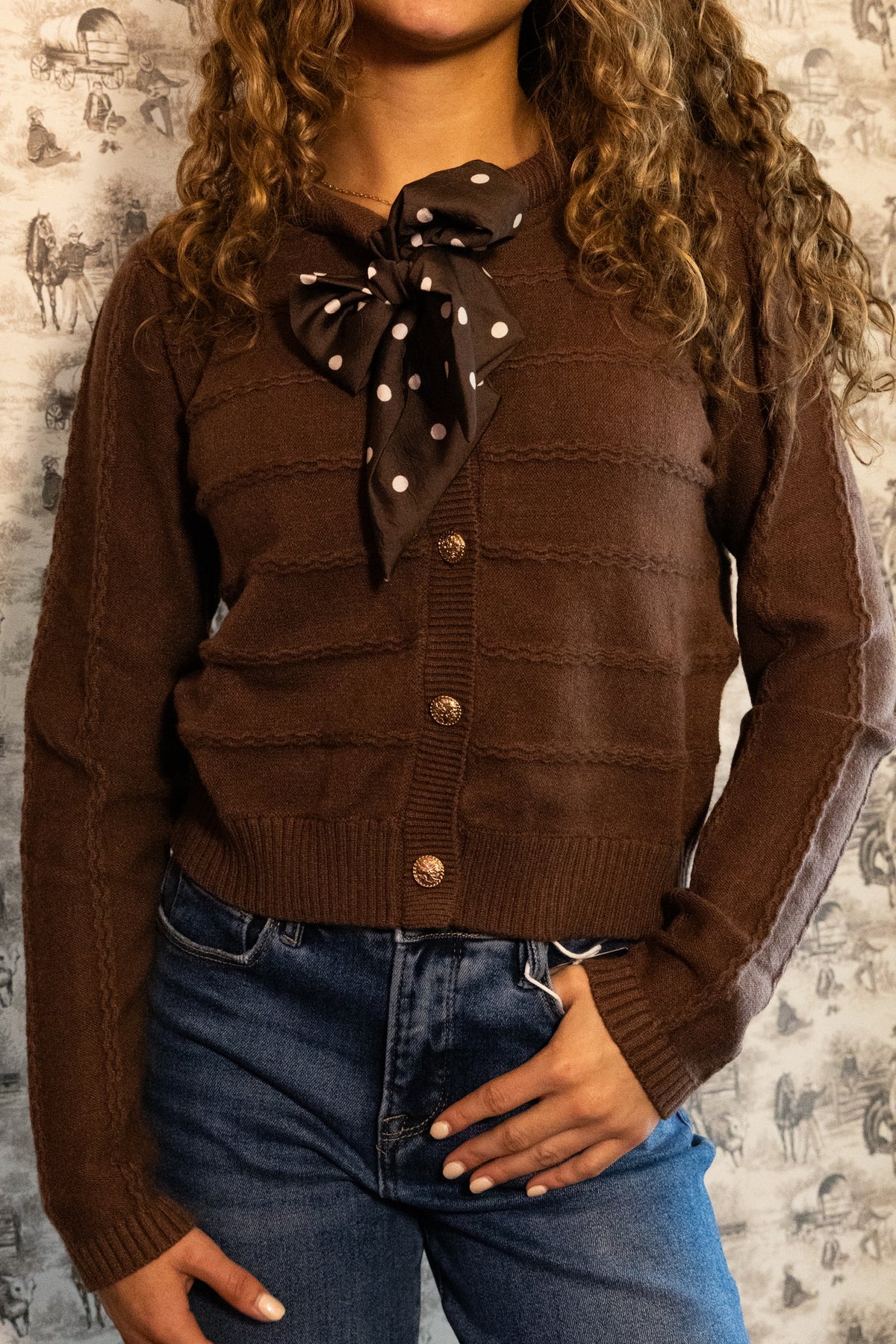 Ridge Line Polka sweater