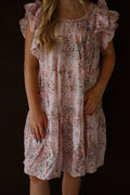 Floral Brunch Ruffled Mini Dress