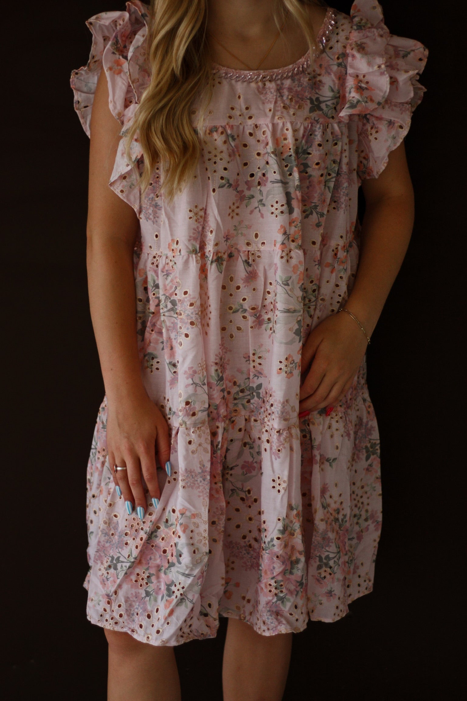 Floral Brunch Ruffled Mini Dress