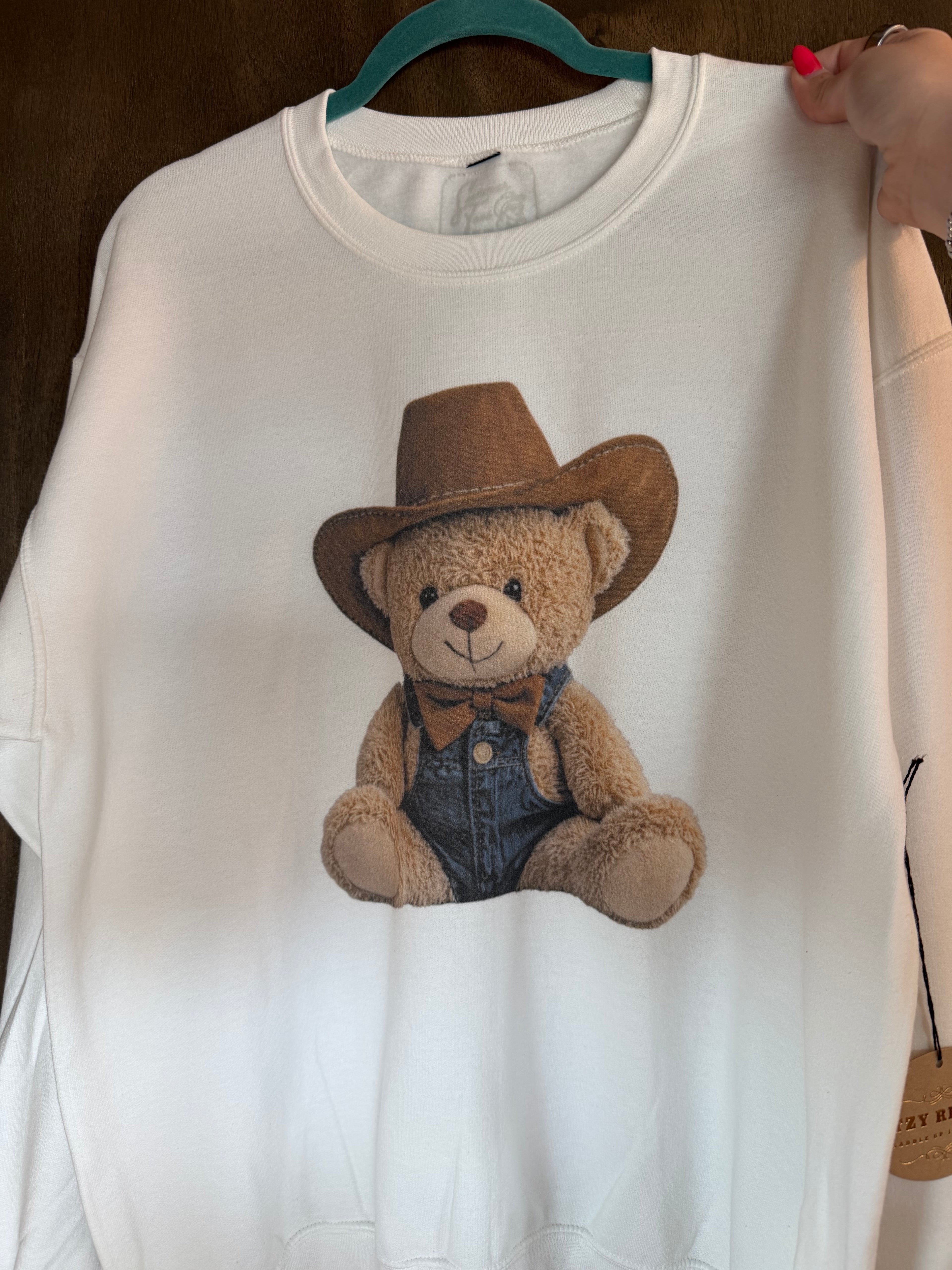 Cowboy Teddy Crewneck