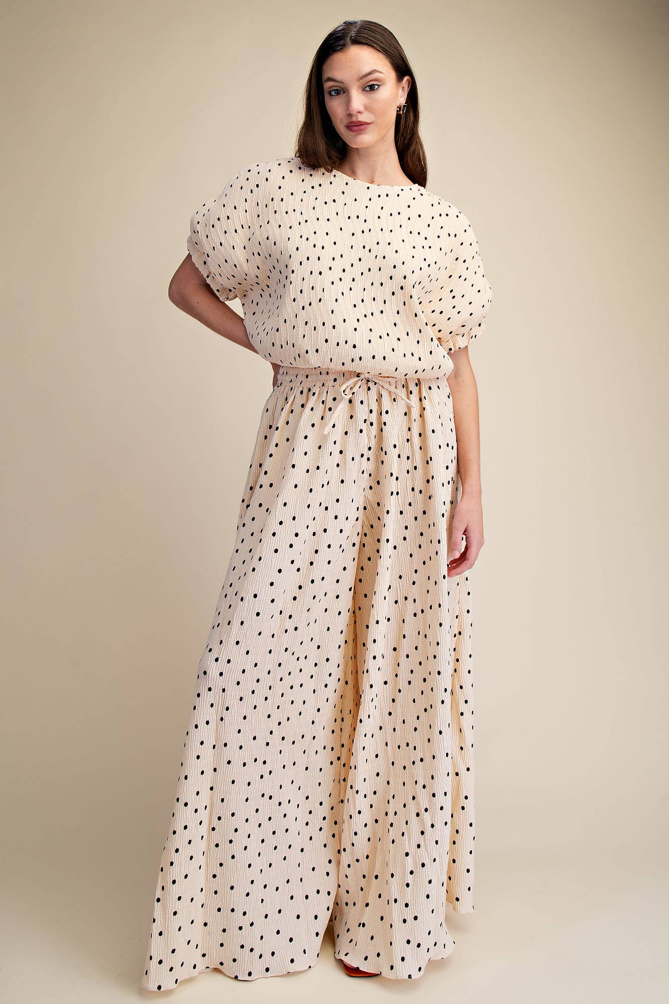Round Neck Balloon Top