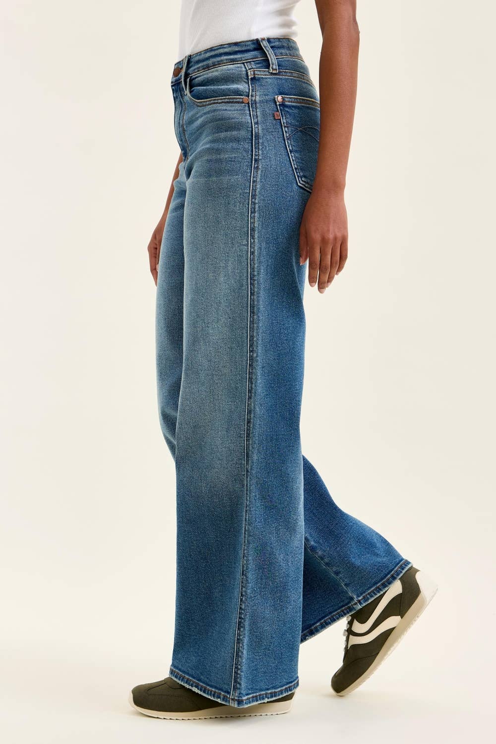 Wide Leg Medium Wash Judy Blue Jean