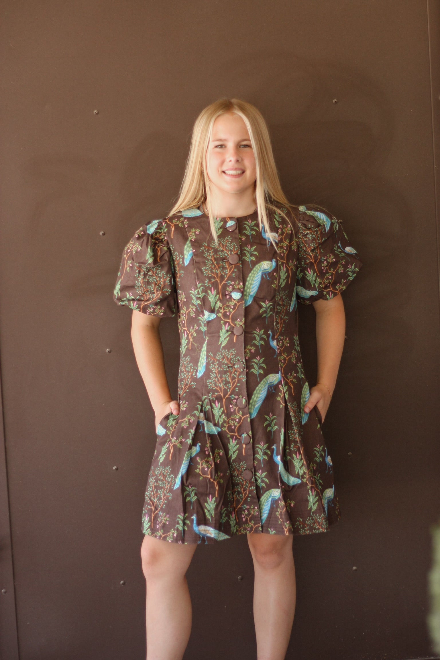 Peacock Garden Dress