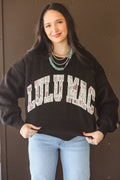 Black And Camo Lulu Mac Crewneck