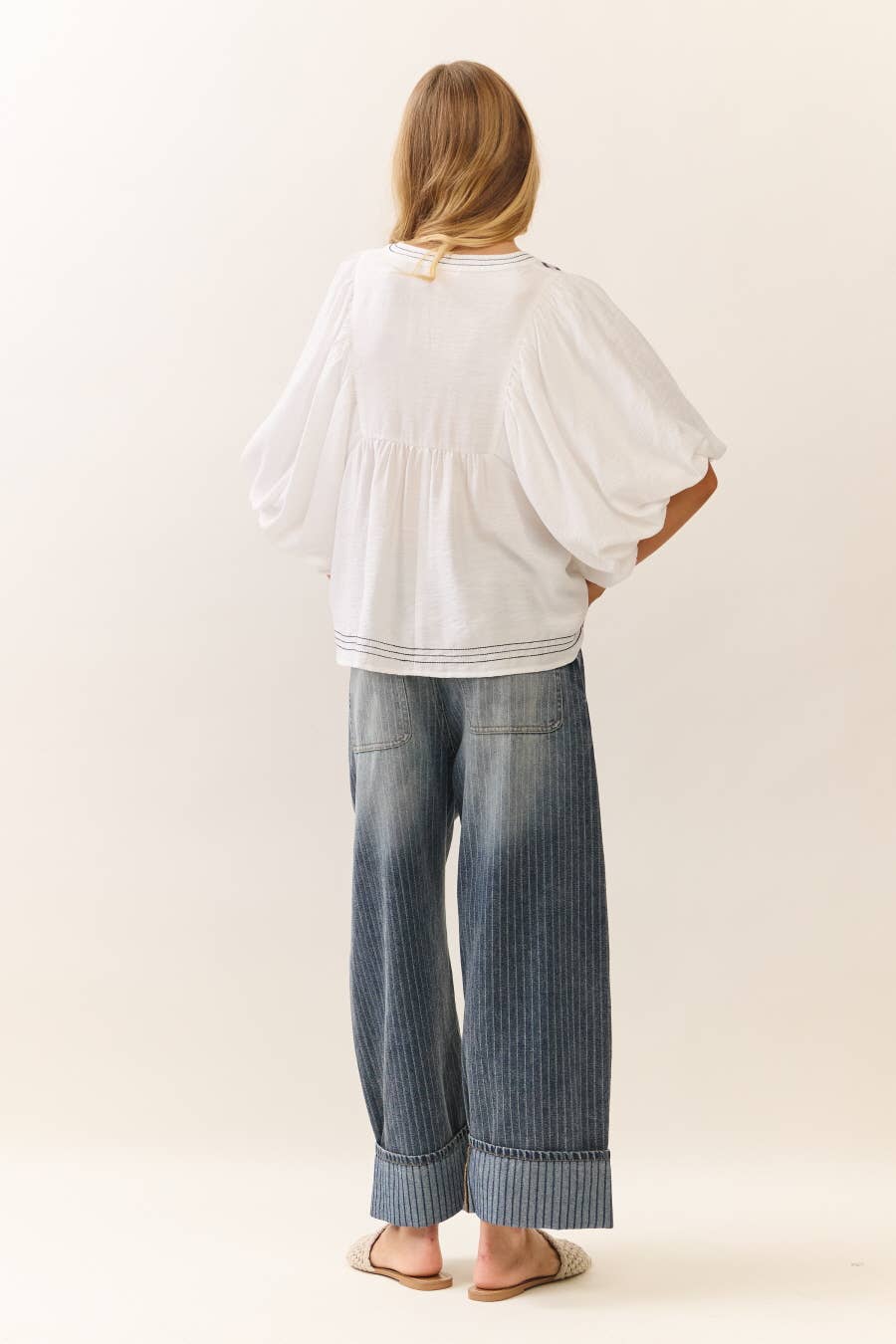 The Striped Barrel Carpenter Culottes Pants