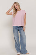 Sleeveless Round Neck Tee