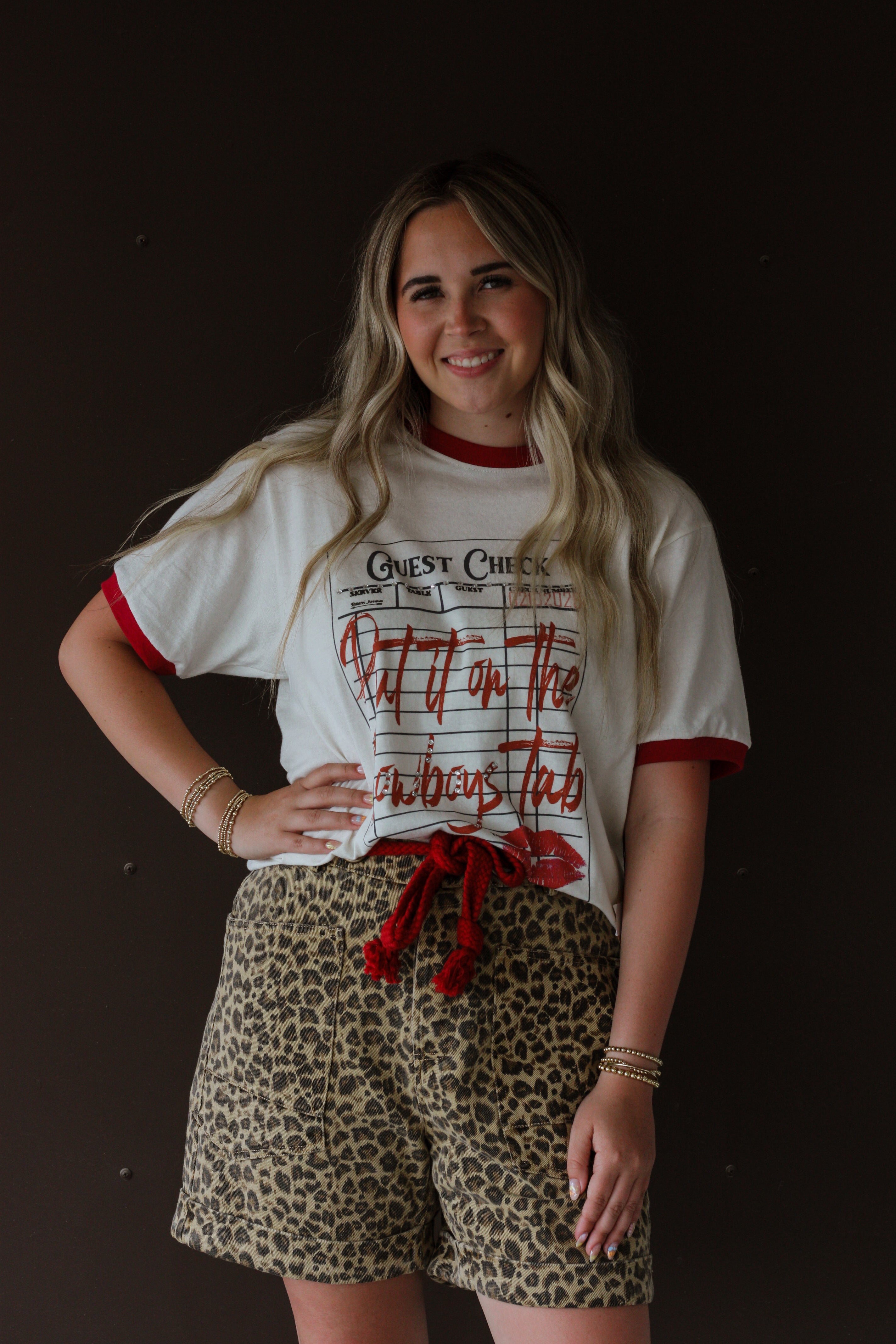 Washed Vintage Leopard Shorts