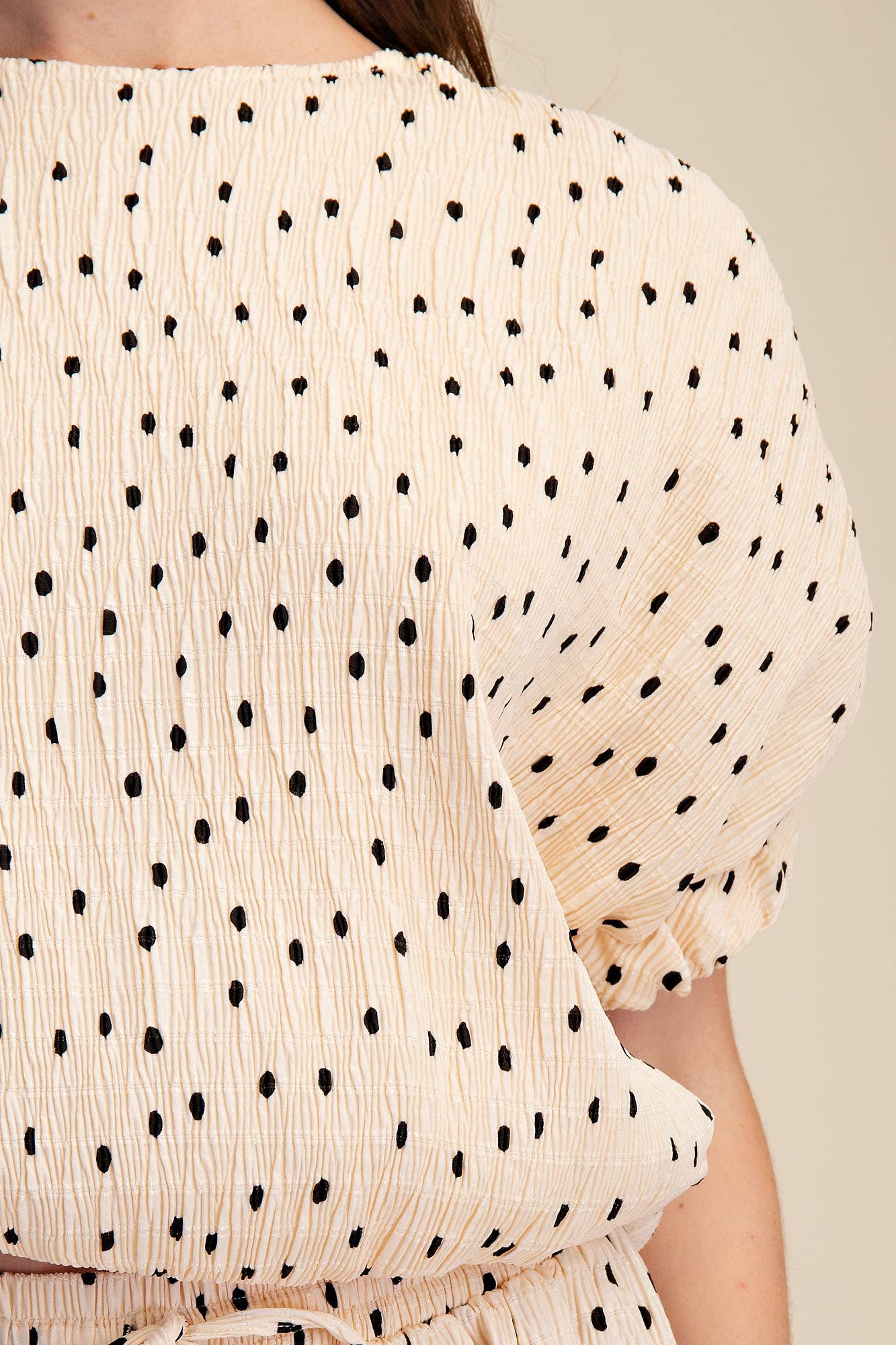 Round Neck Balloon Top