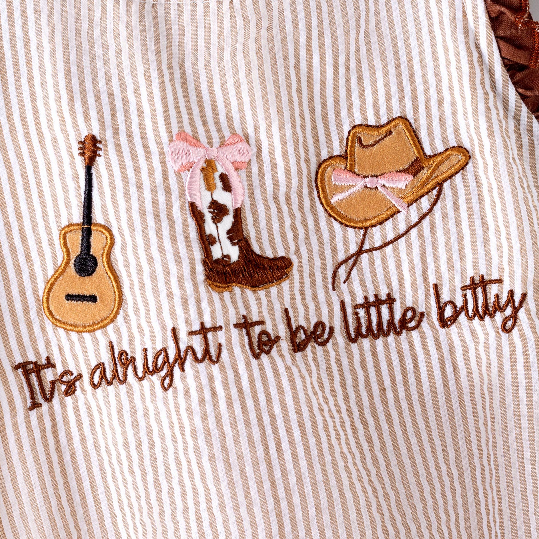 Kids Summer Fall Western Boots Farm Embroidery Sibling Clothes