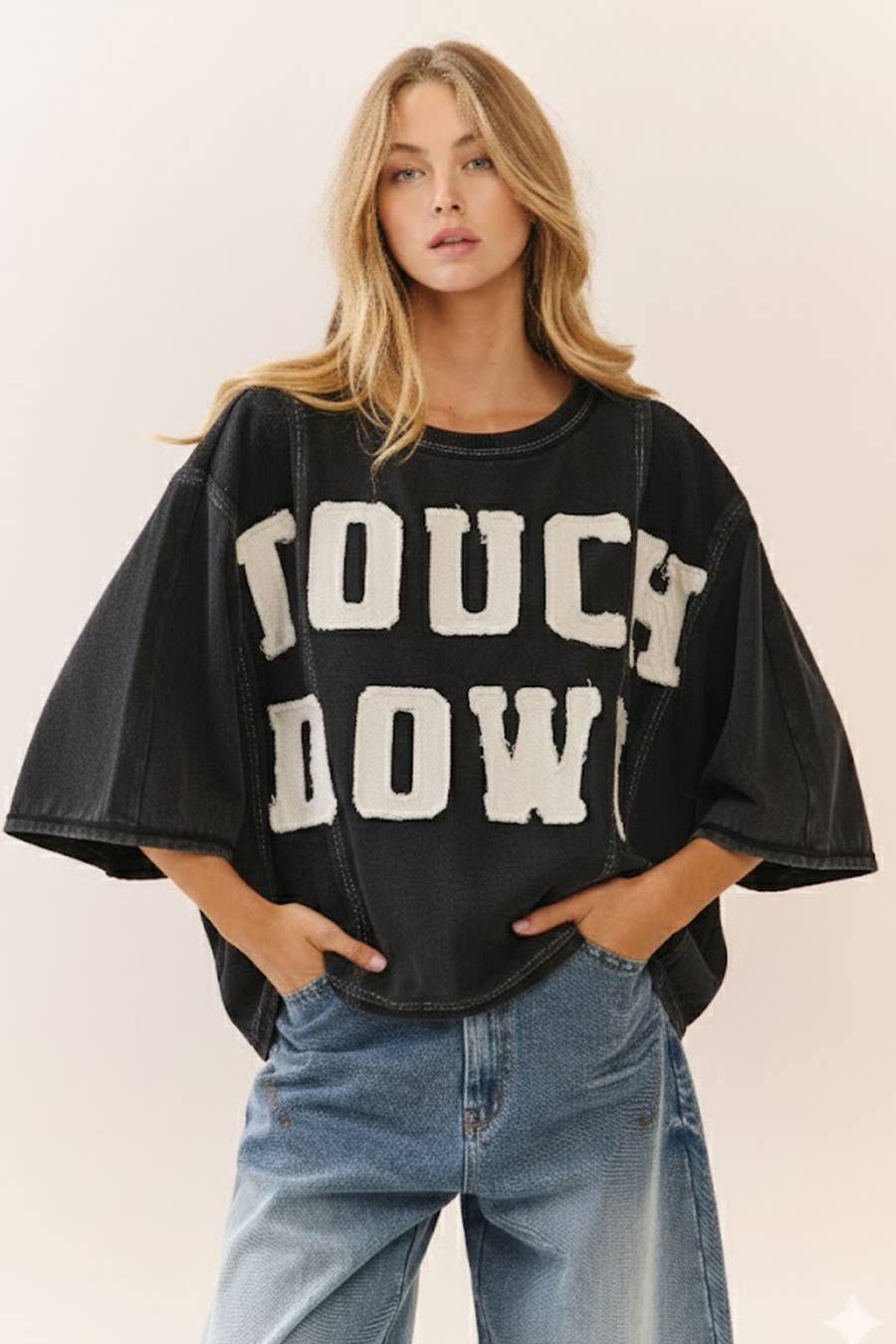 TOUCHDOWN Short Sleeve Sweatshirt