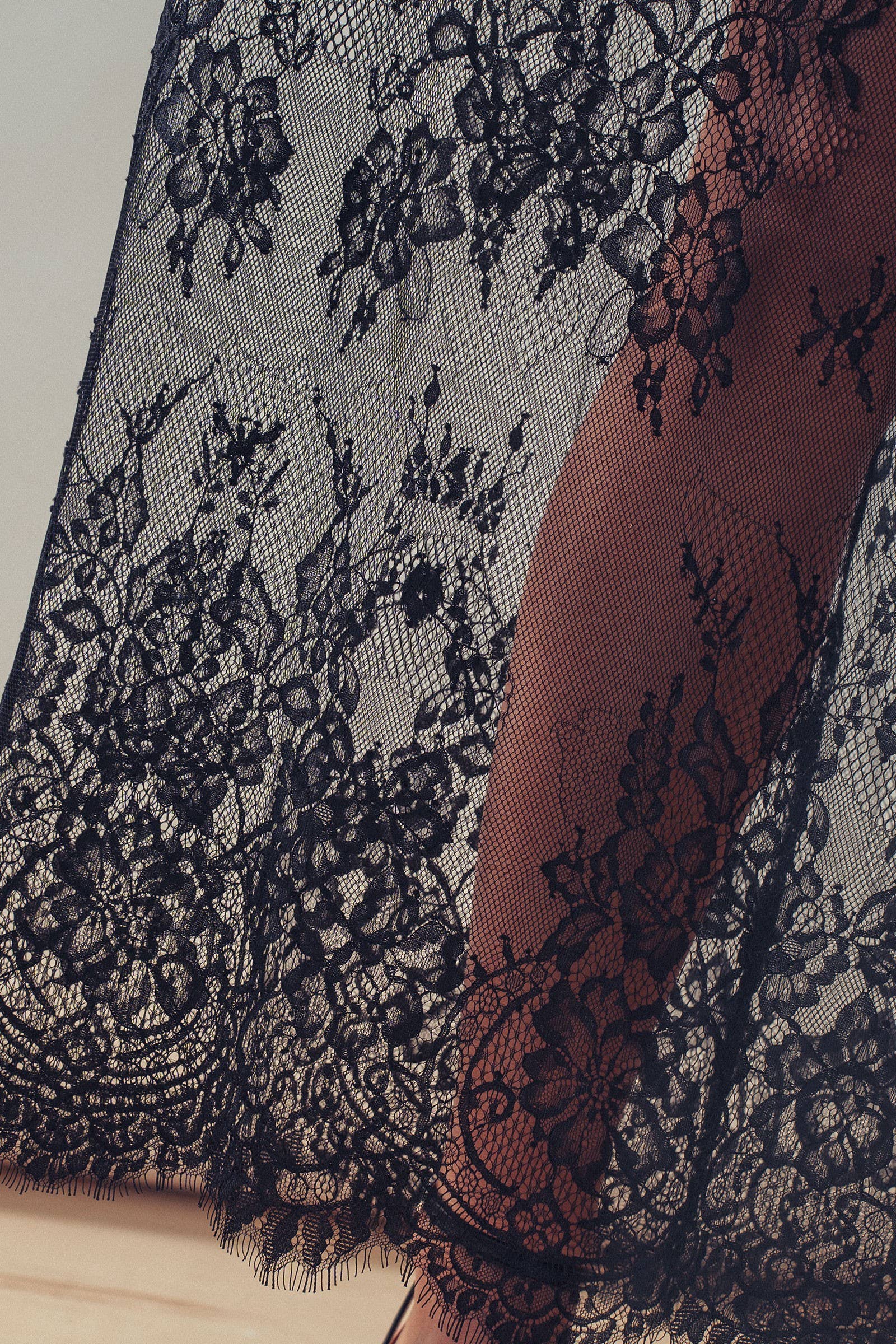 T-Shirt Dress with Sheer Lace Skirt