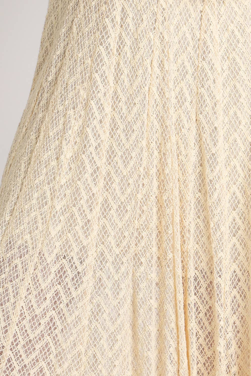 Geometric Crochet Lace Maxi Dress