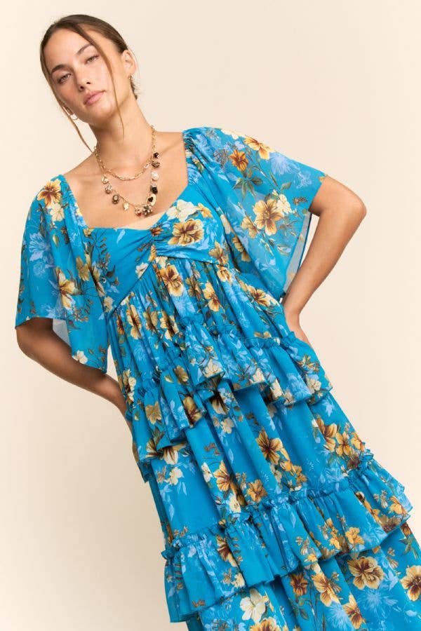 Sunshine Floral Maxi Dres
