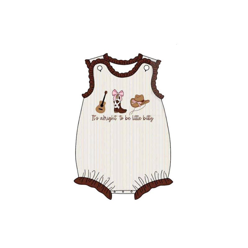 Kids Summer Fall Western Boots Farm Embroidery Sibling Clothes