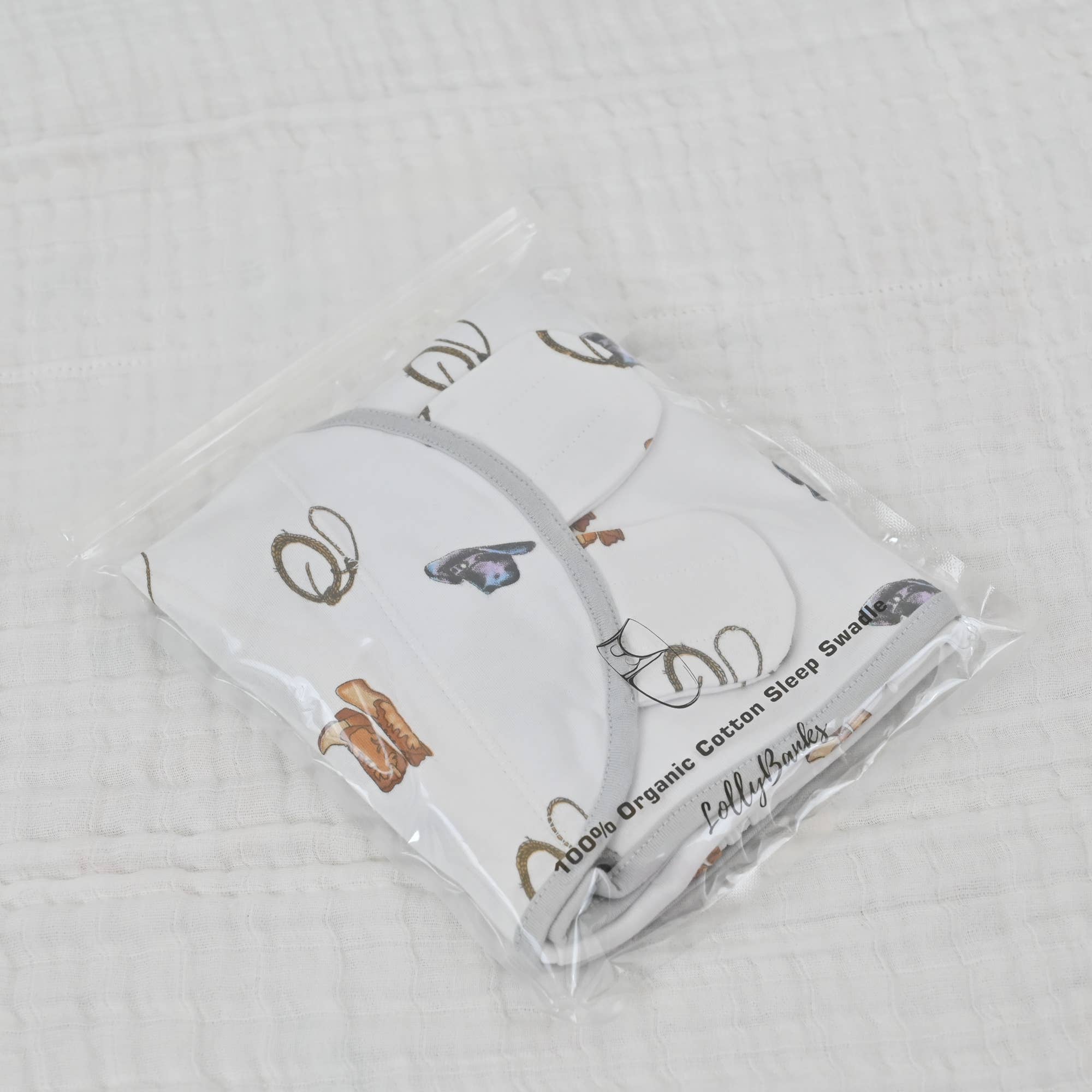 Life Is Better In Boots Baby Sleep Swaddle Organic Cotton