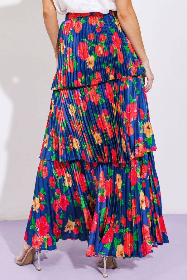 Floral Ruffle Skirt