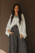 V-Neck Balloon Sleeve Top