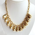 Cap Charm Necklace in Cream Pearl