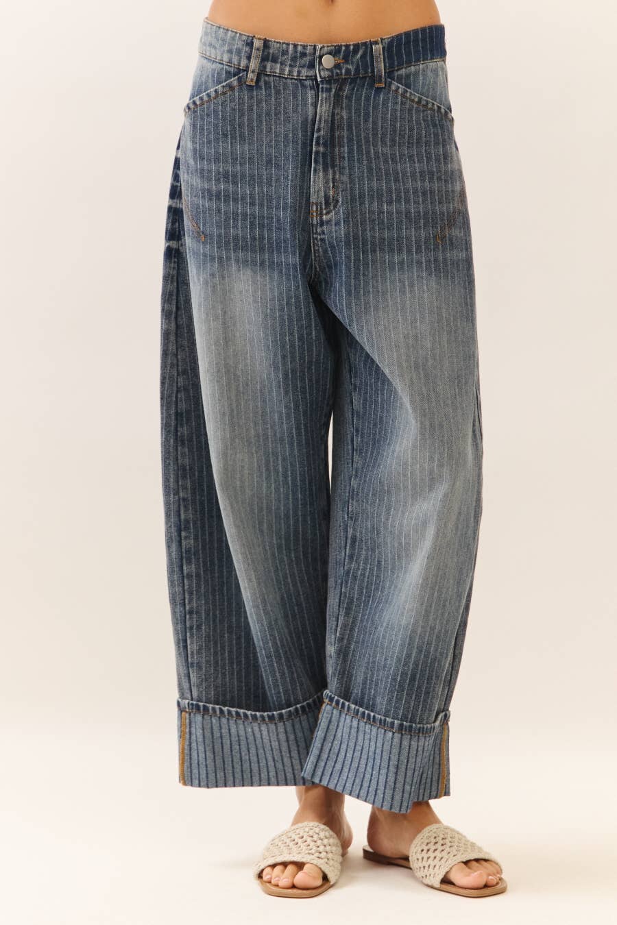The Striped Barrel Carpenter Culottes Pants
