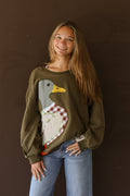 Queen Of Sparkles Duck Sweatshirt