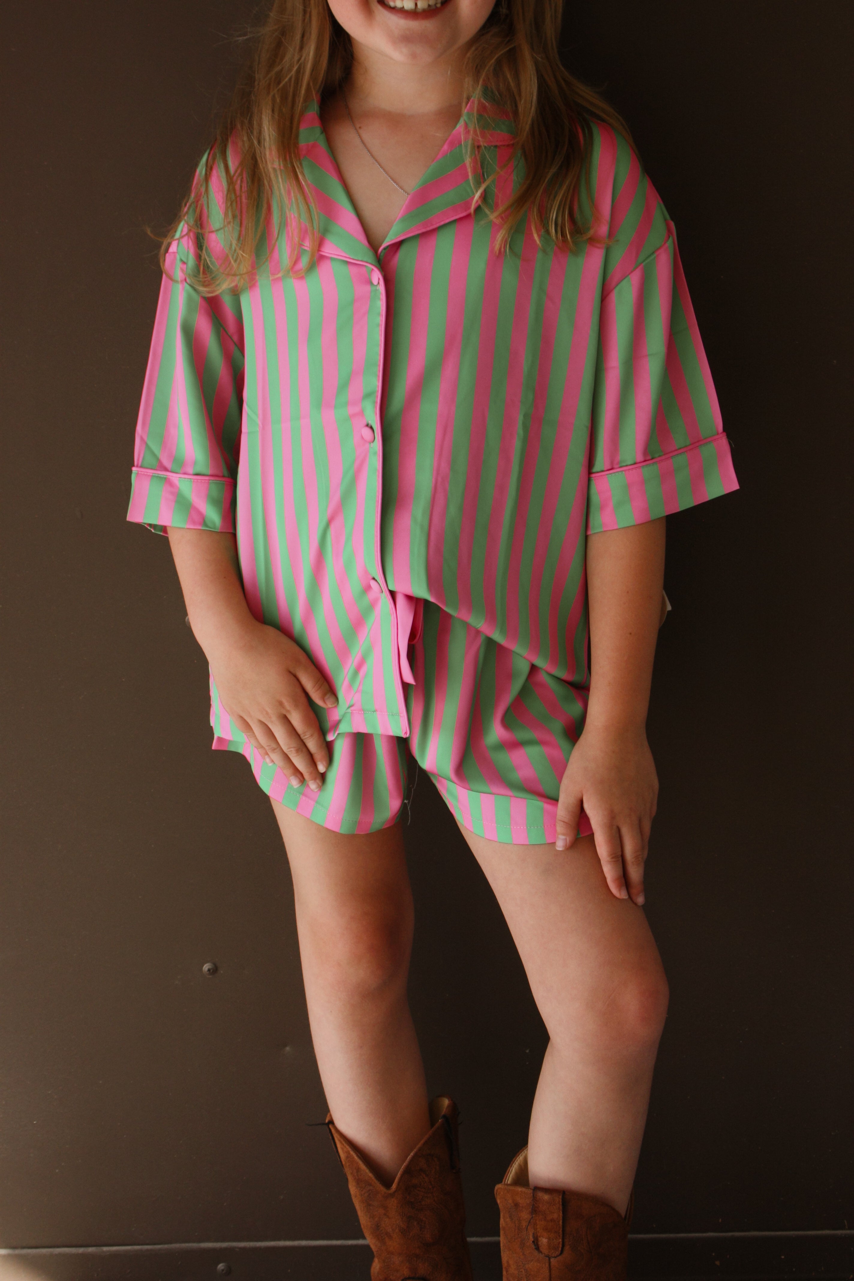Watermelon Girls Short Pj Set