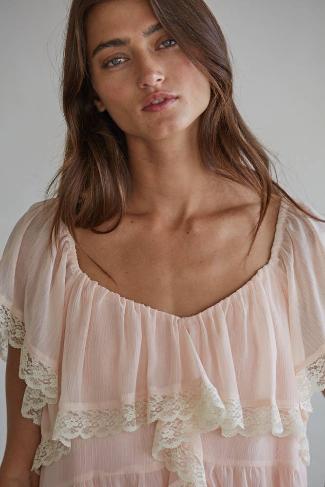 Ruffle Tiered Top