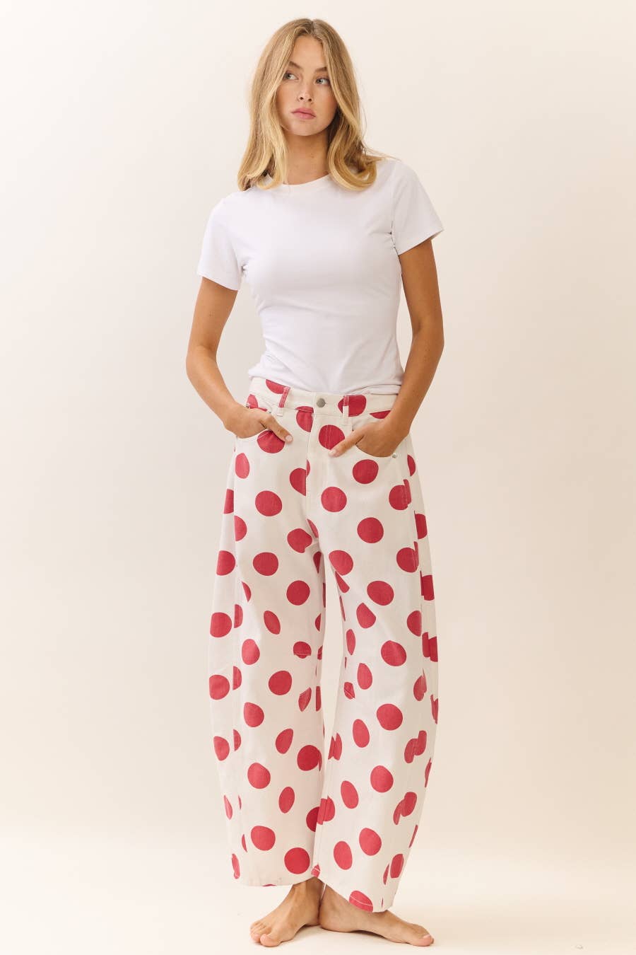 Game Day Polka Dot Printed Jean
