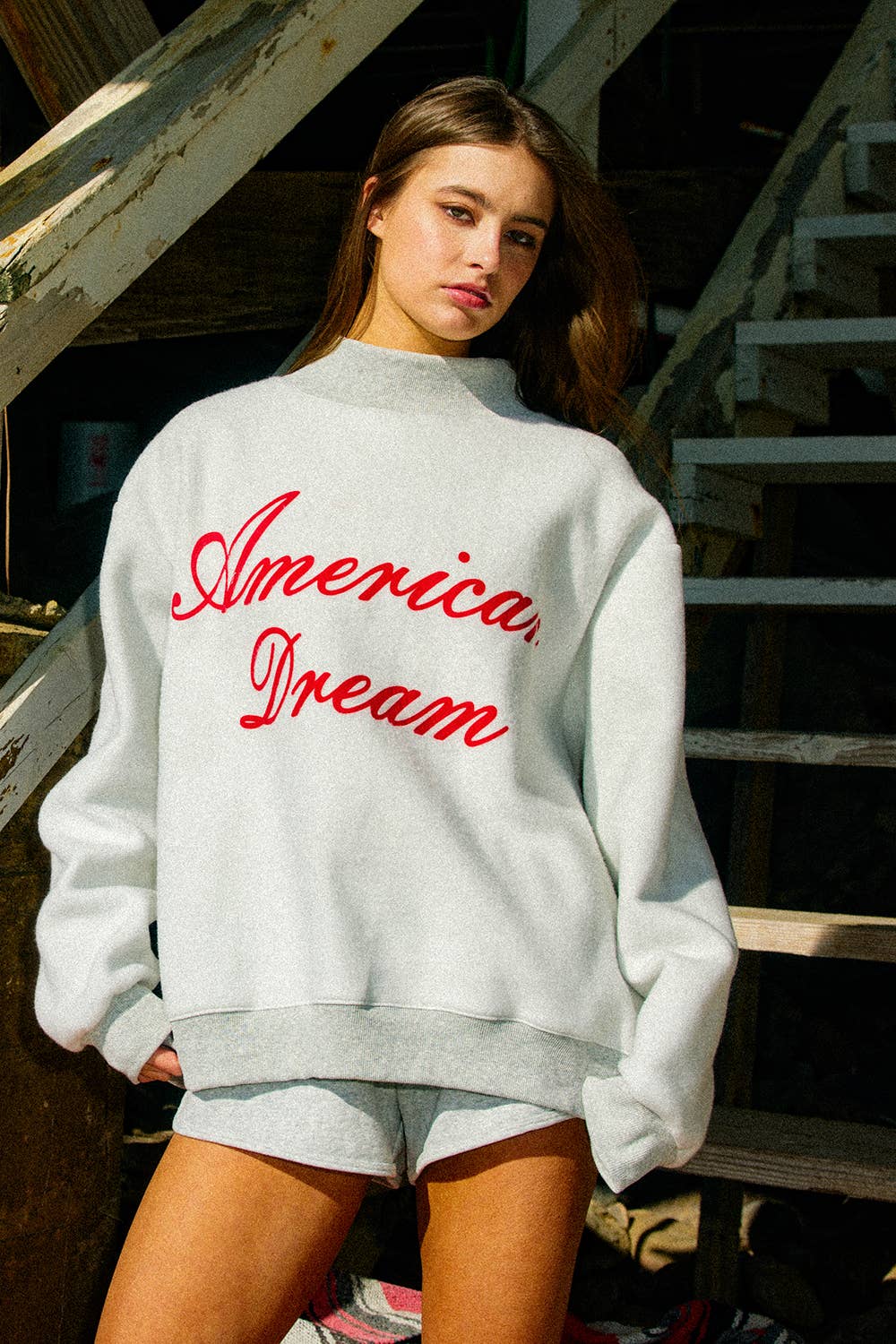 Gods Country Reversible Mock-neck Sweatshirt