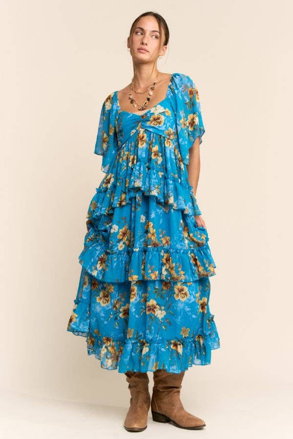 Sunshine Floral Maxi Dres
