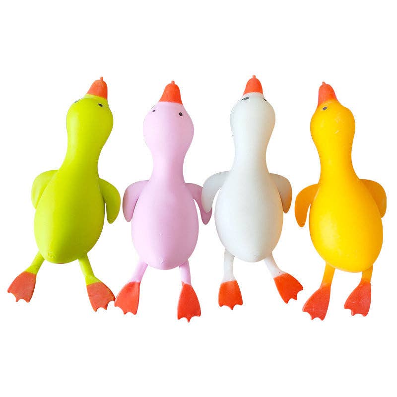 Cartoon Solid Duck Squishy Slow Rising Stress Relief Squeeze Toy Box Set