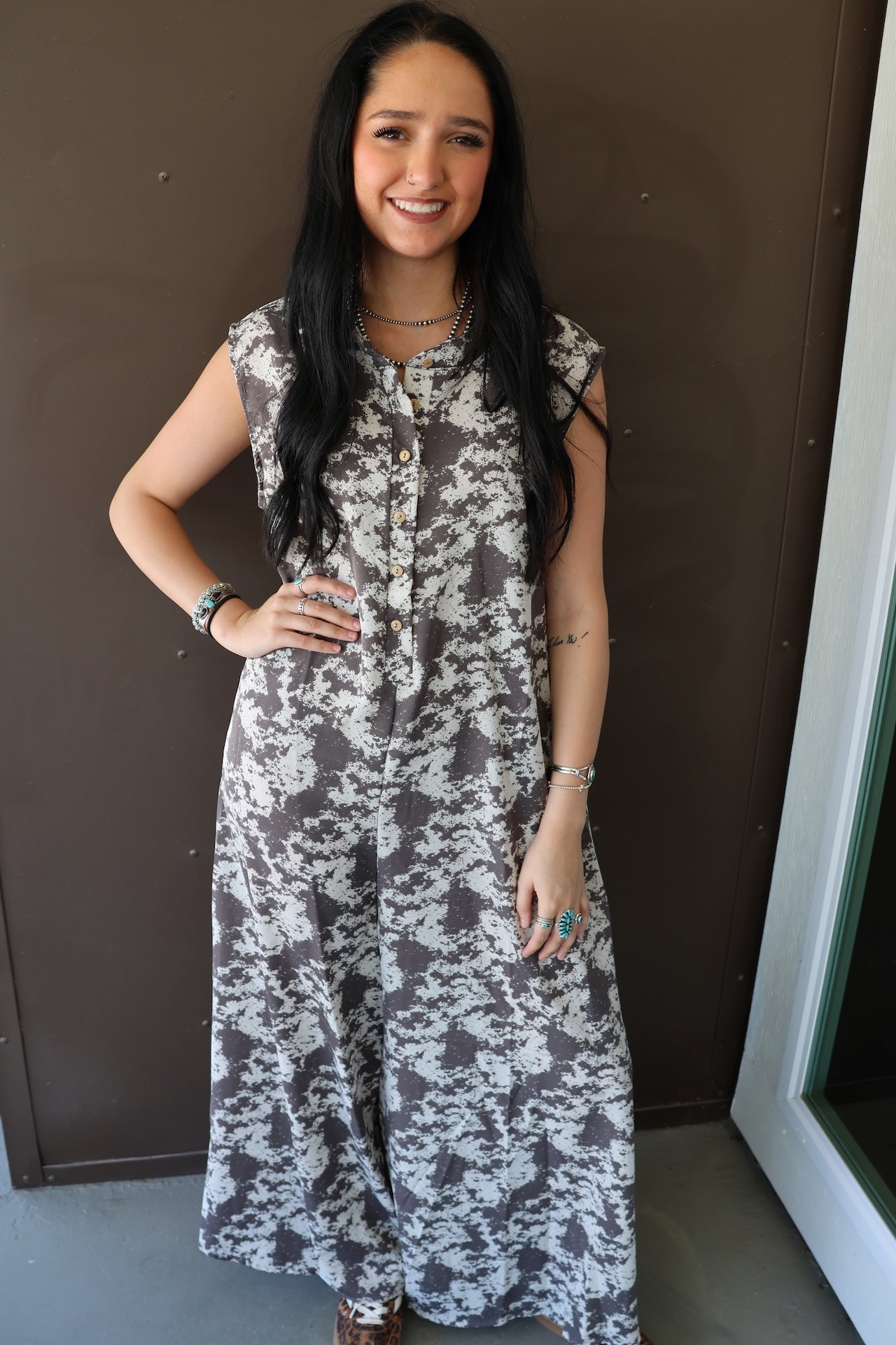 Wild West Wide Leg Jumpsuit