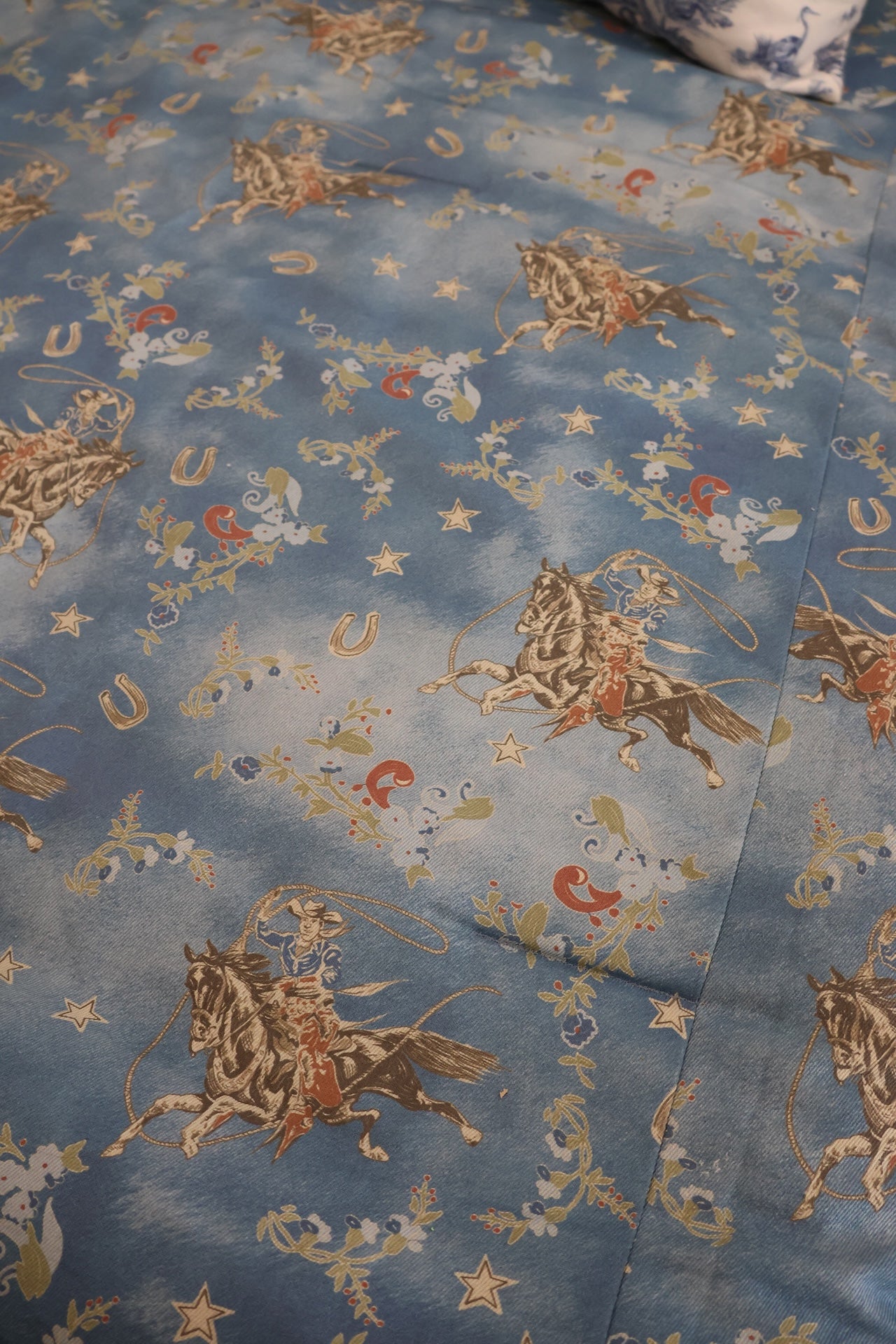 Western Washed Denim Comforter Set