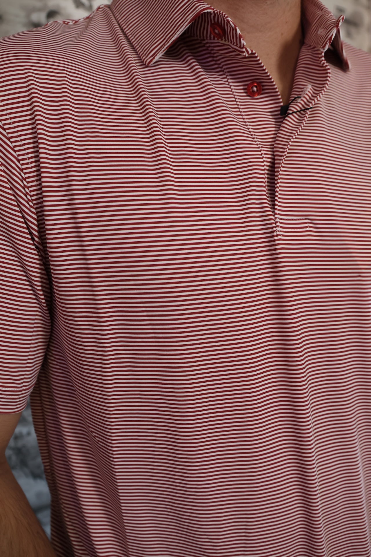 The Hairline Stripe Polo