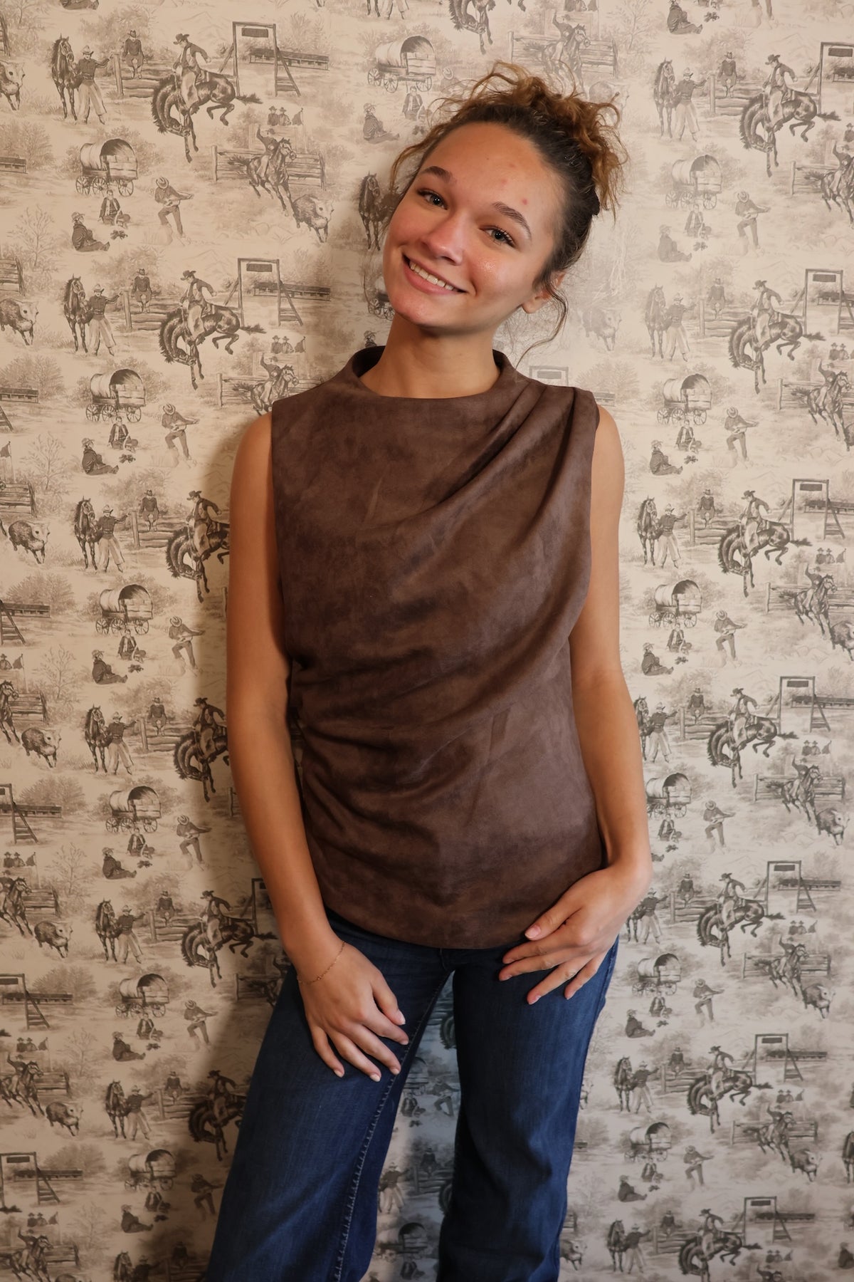 Westward Suede Top