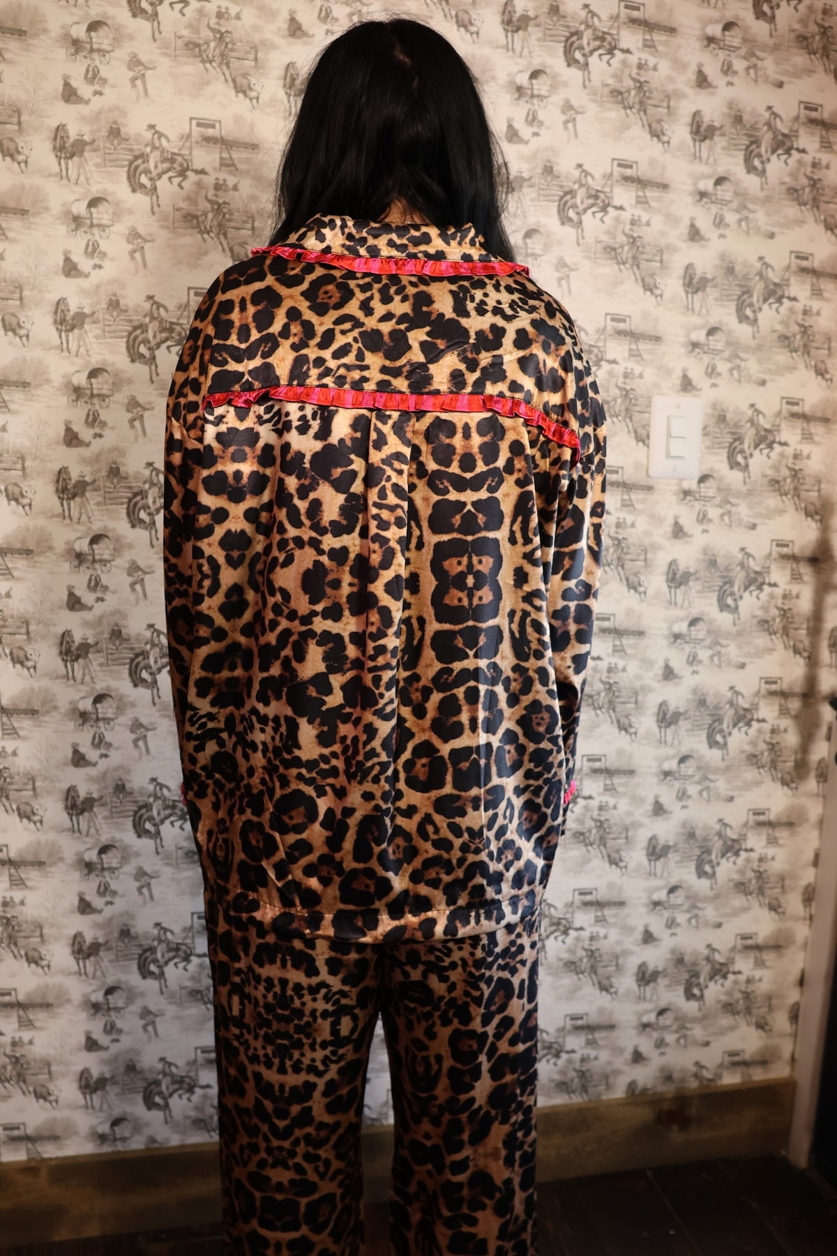Leopard Silk Pajamas