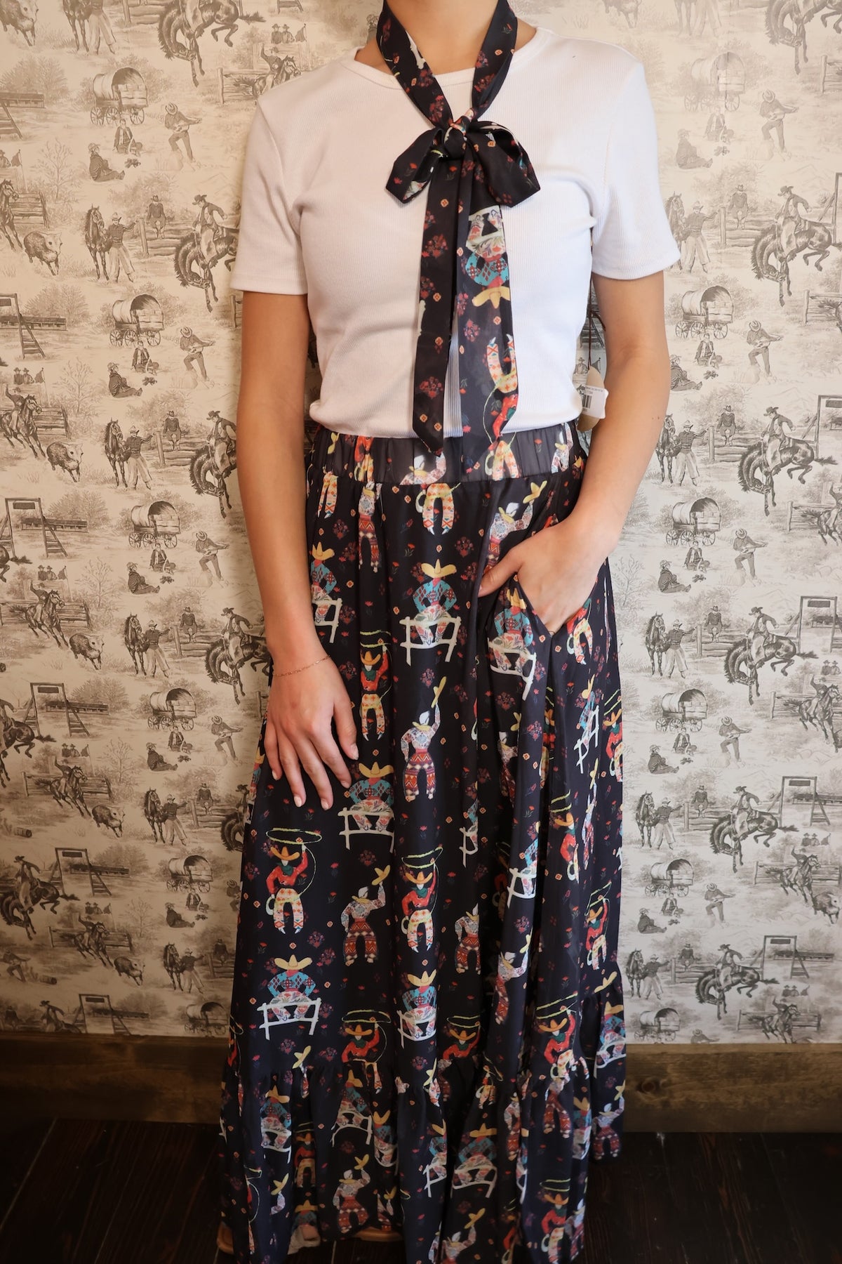 Roping Cowboy Skirt