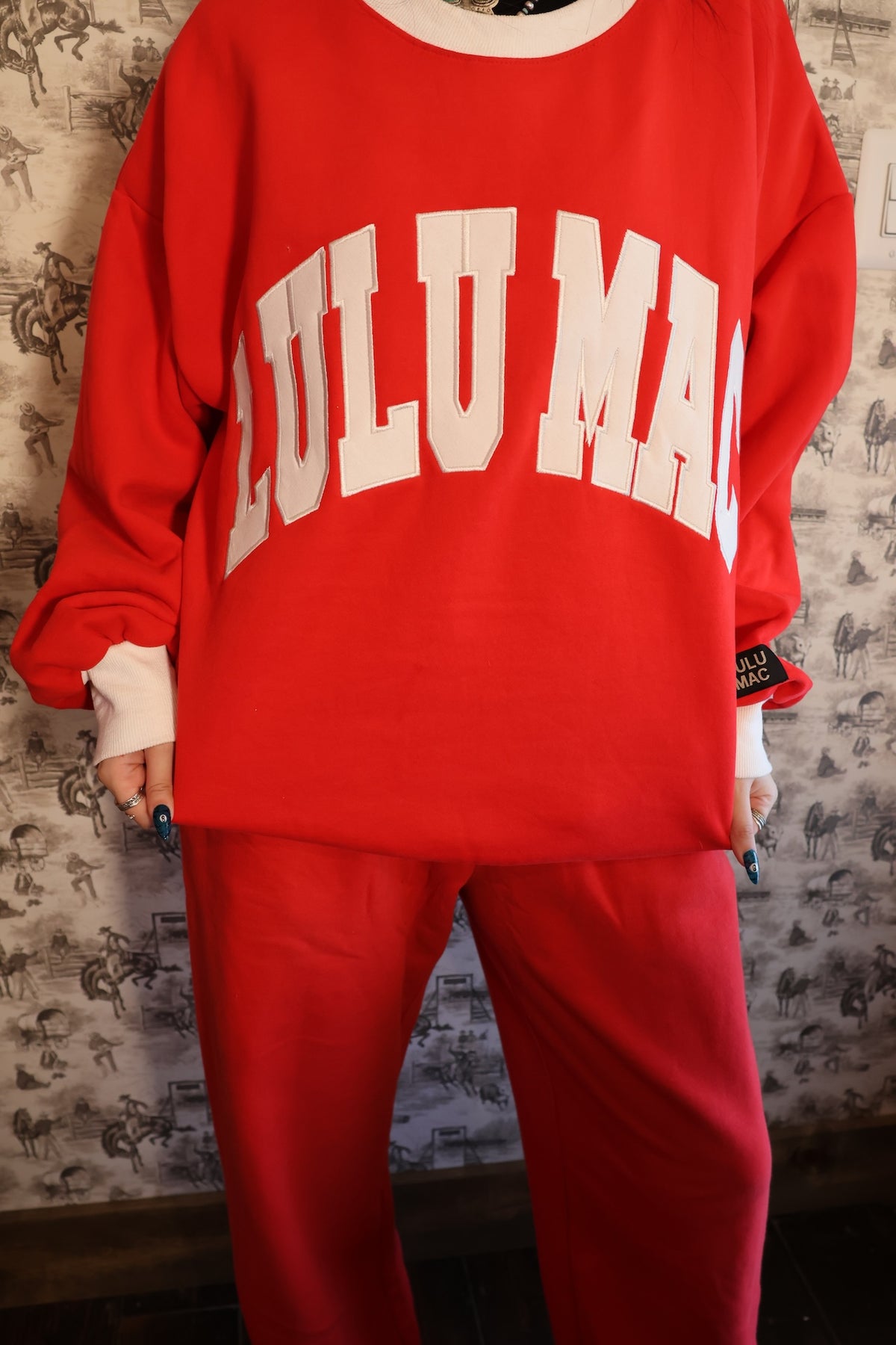 Lulu Mac Color Block Mock Neck