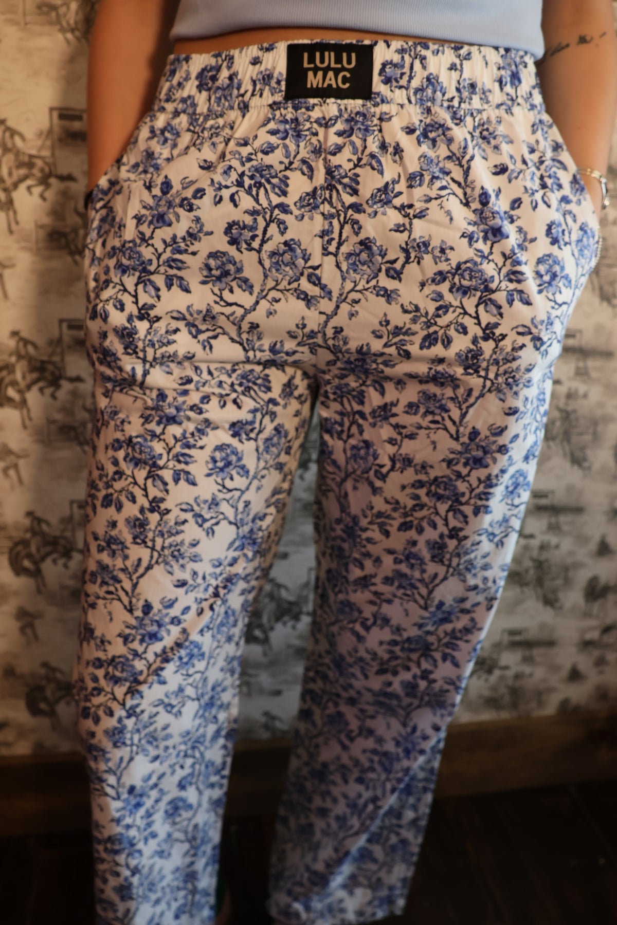 Lulu Mac Blue Floral Pant