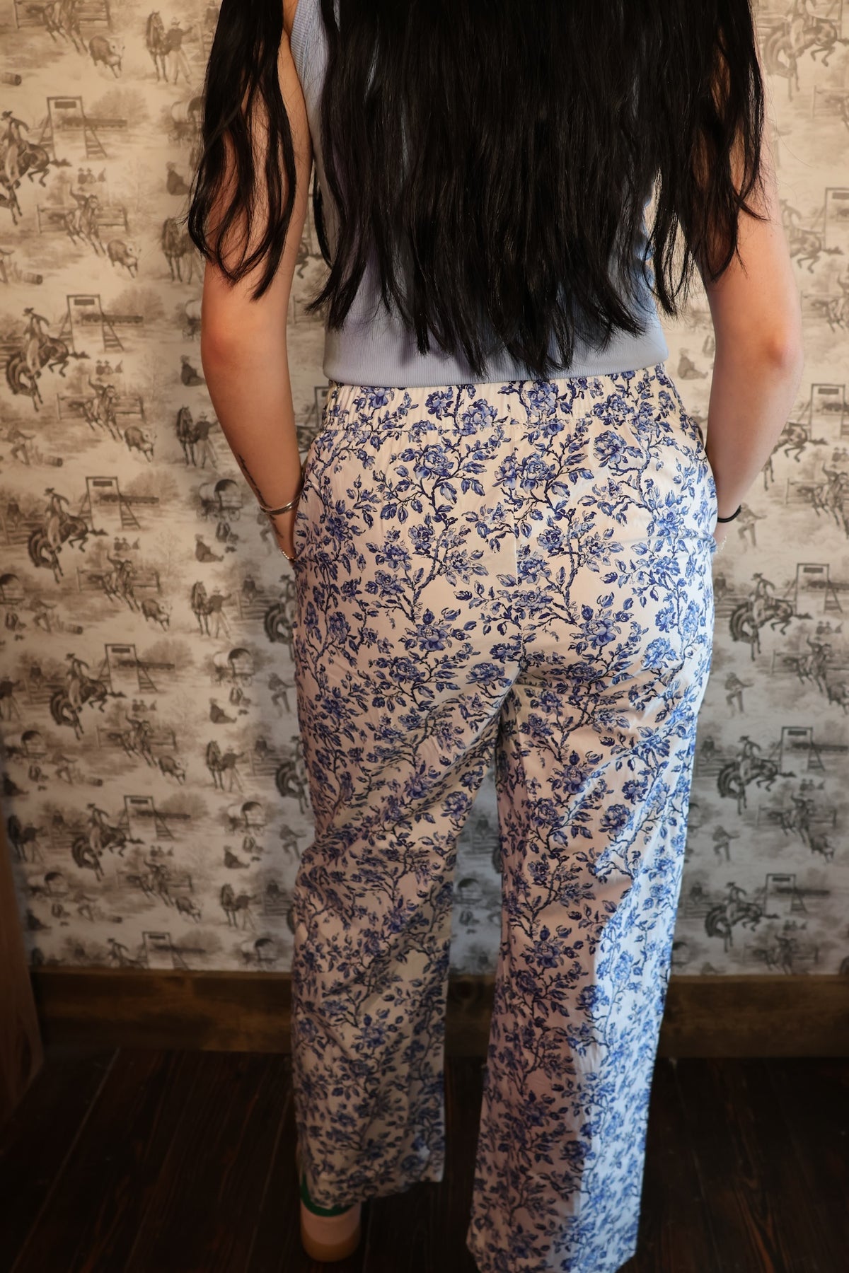 Lulu Mac Blue Floral Pant