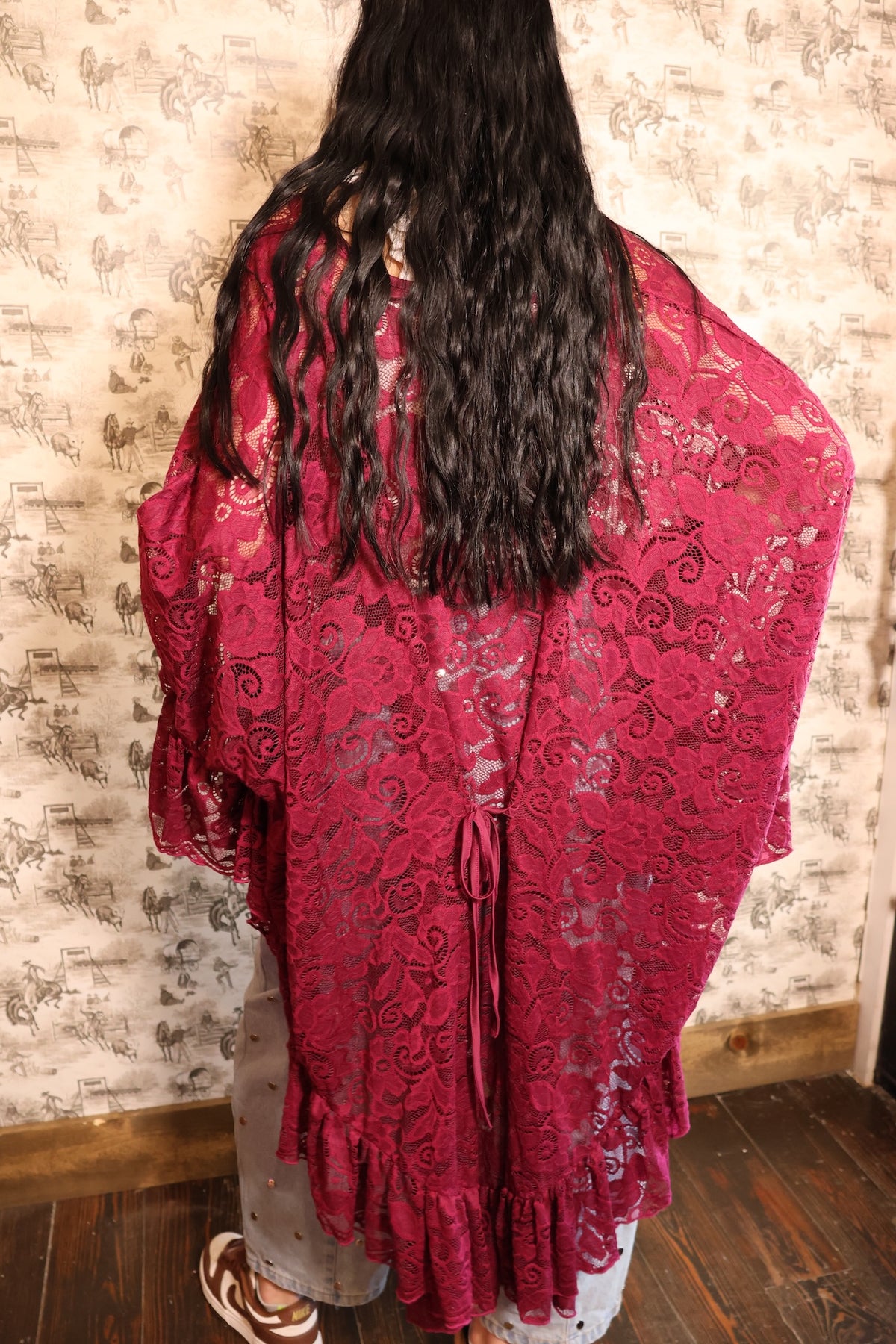 Wine Lace Tunic