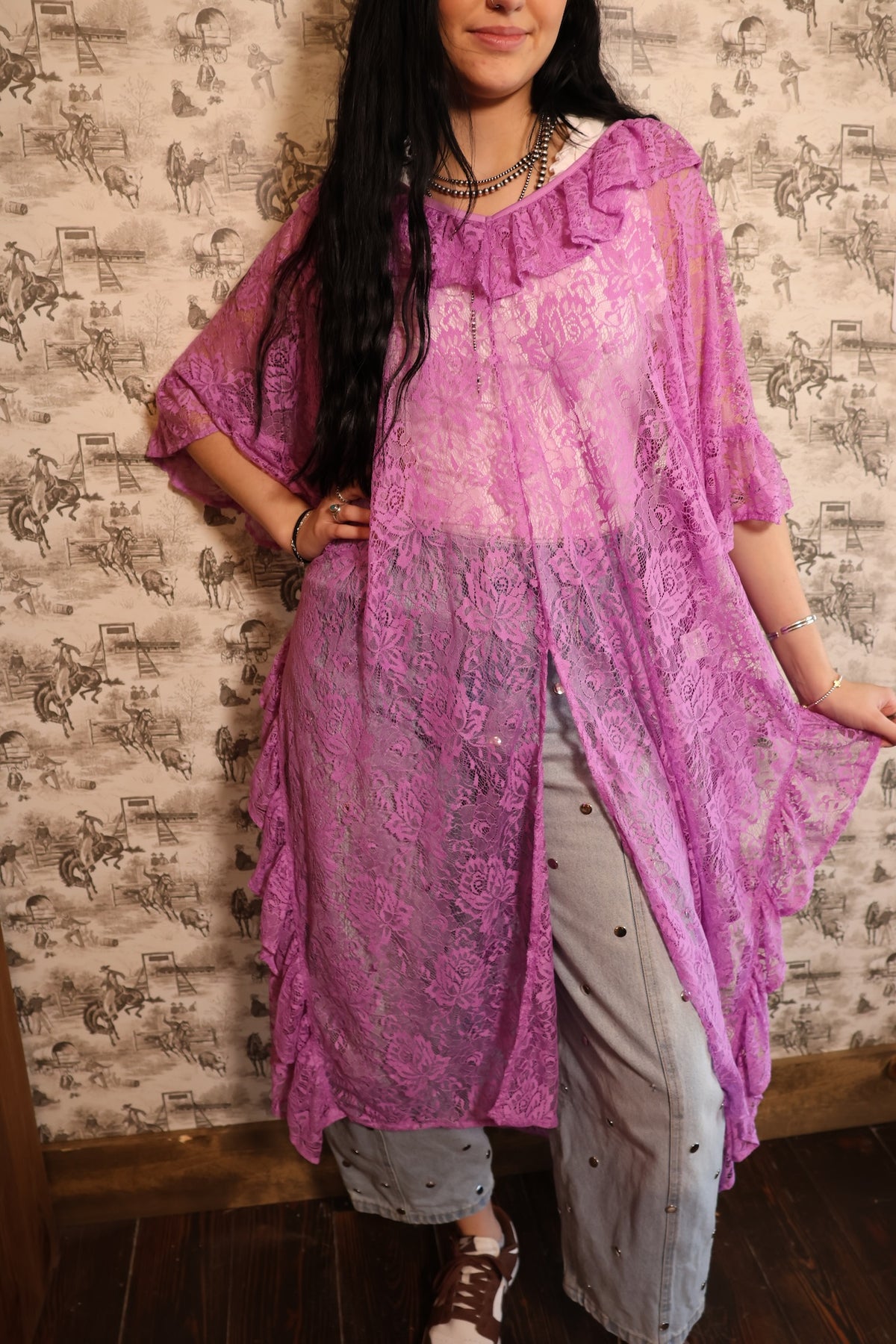 Lilac Lace Duster