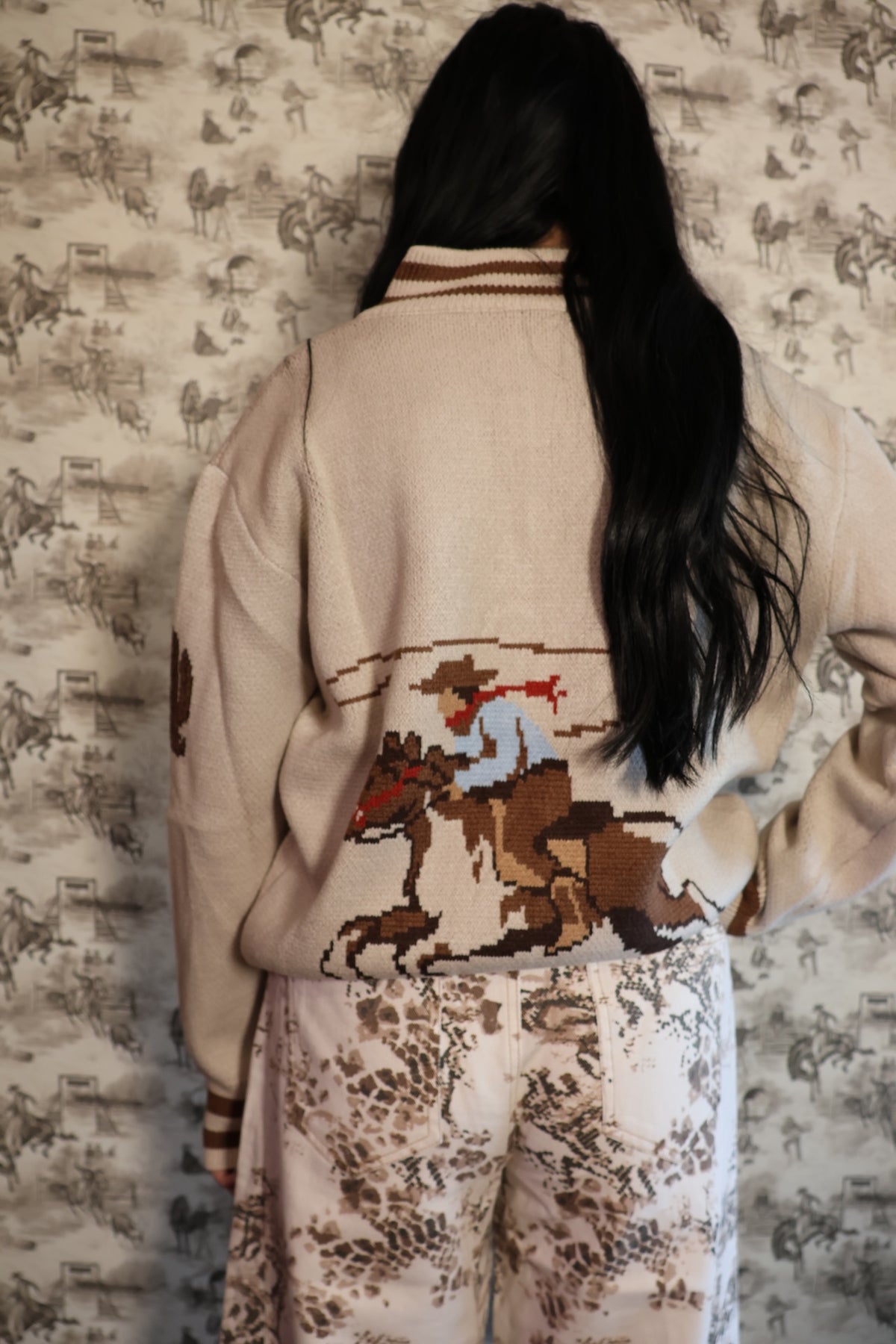 He's Roping Sweater