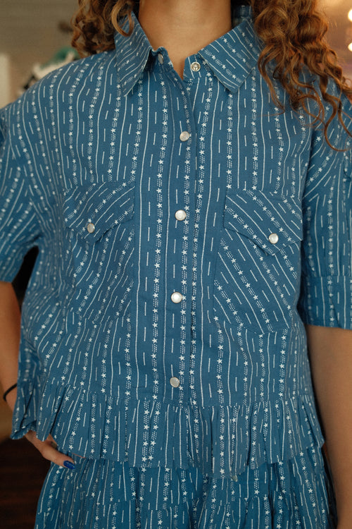 Bunting Blues Top