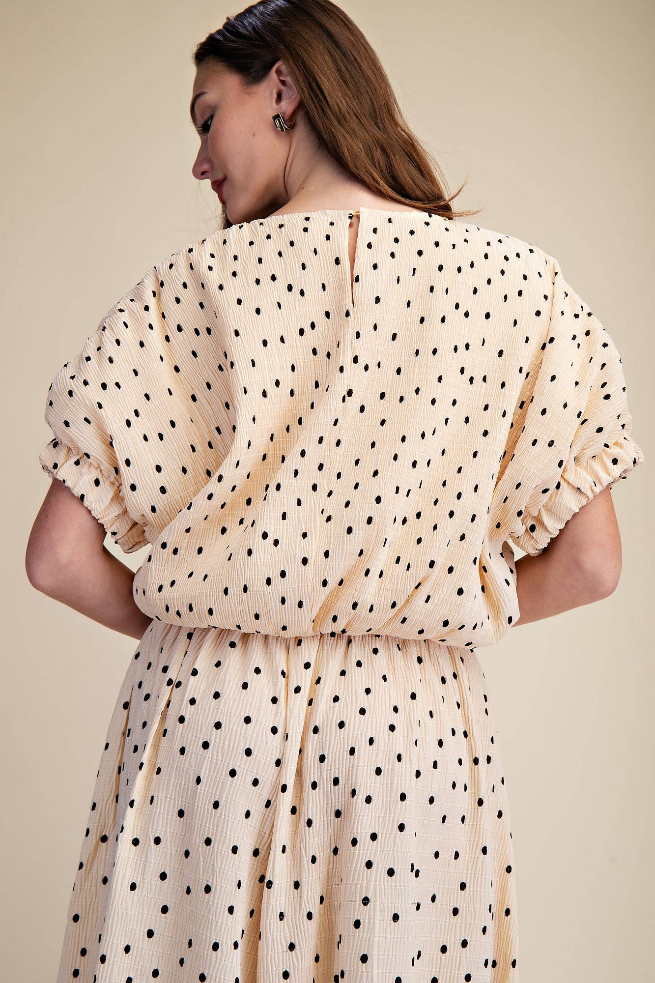 Round Neck Balloon Top