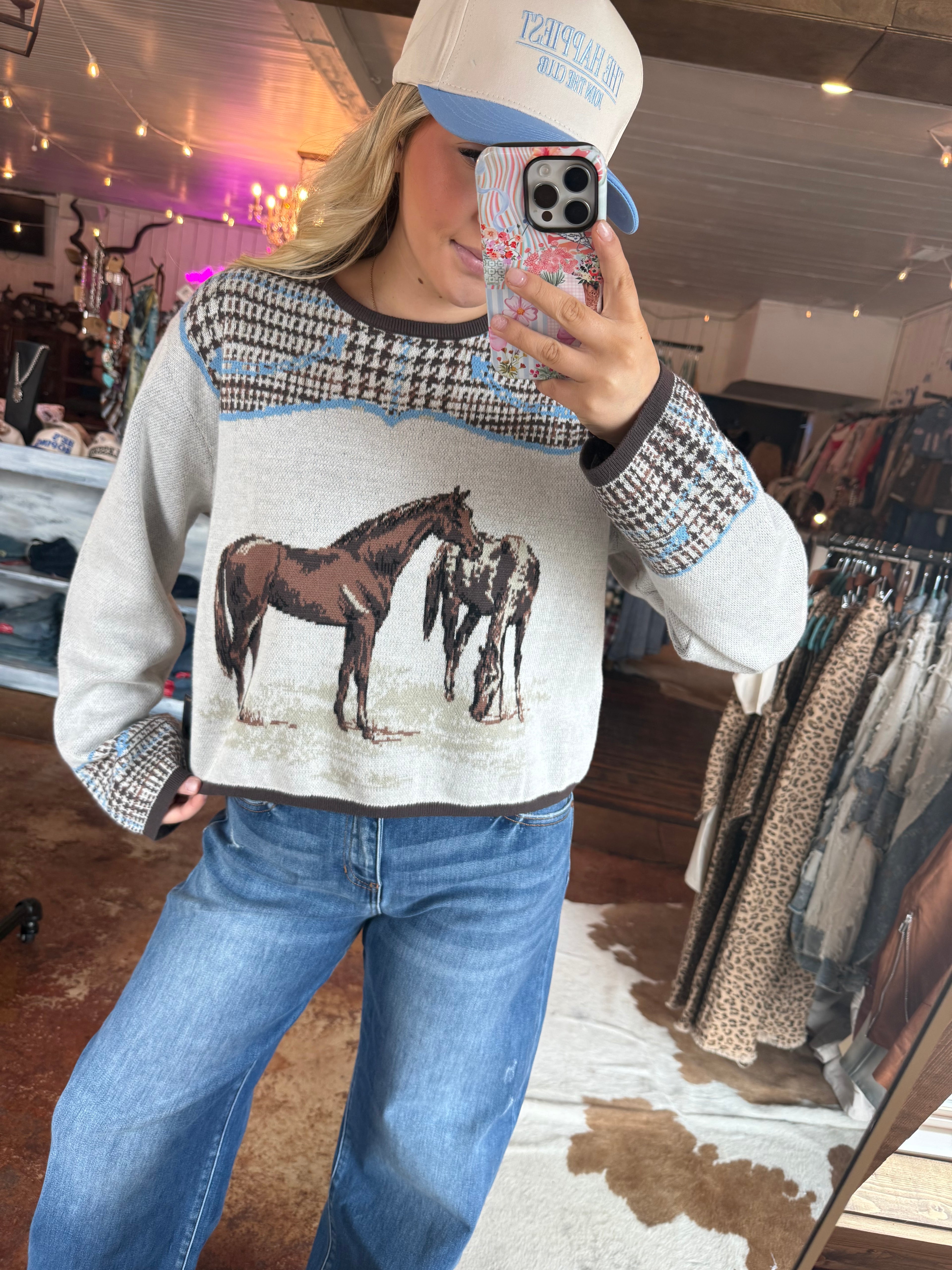 Preppy Horse Sweater