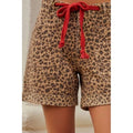Washed Vintage Leopard Rope String Pants