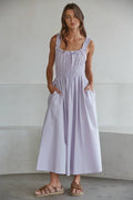 Woven Cotton Sleeveless Dress