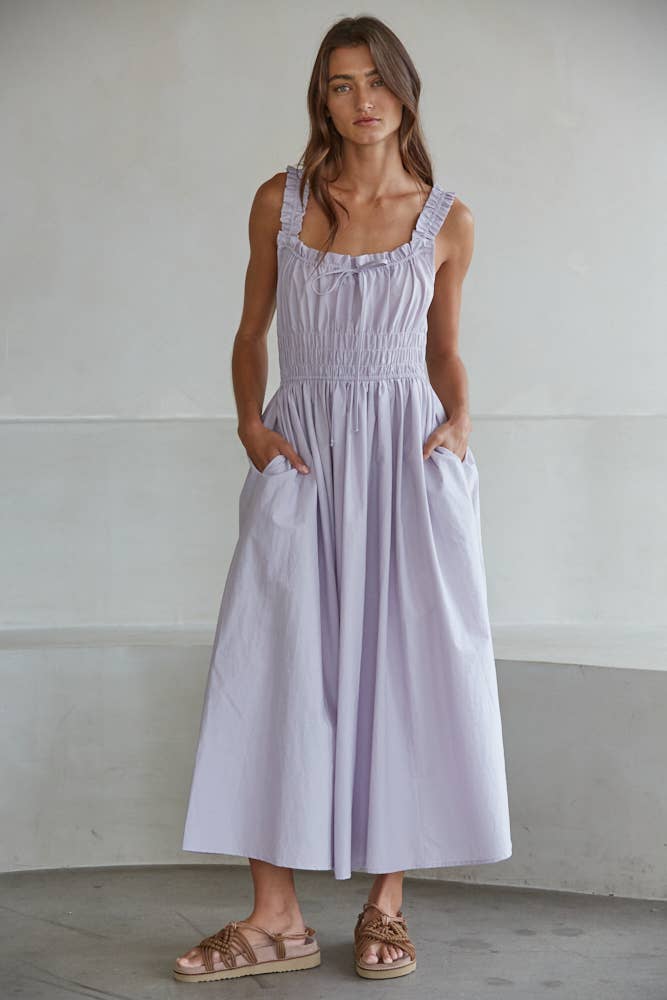 Woven Cotton Sleeveless Dress