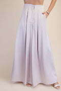 Satin A-Line Palazzo Pants